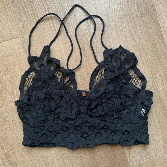 NWOT Free People One Adella Black Lace Bralette, Size XS - Picture 4 of 7